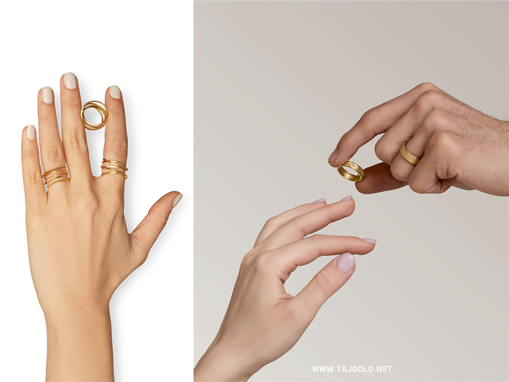 معنی انگشتر در هر انگشت دست چپ